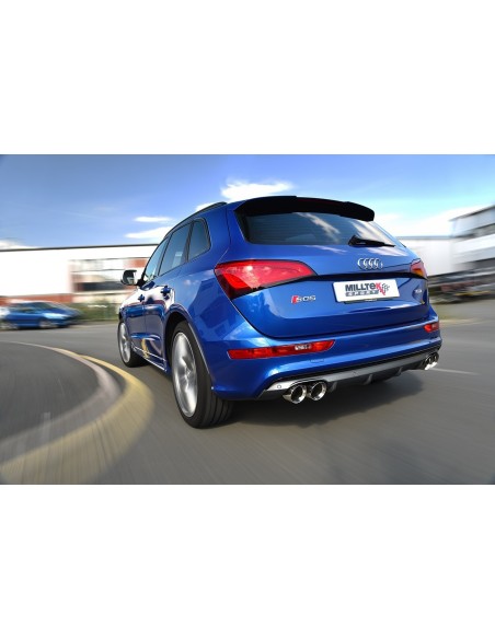 Audi SQ5 3,0TFSi 8R Milltek Sport Cat-Back 4x 100 GT chrome utblås