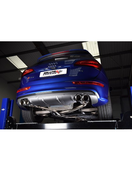 Audi SQ5 3,0TFSi 8R Milltek Sport Cat-Back 4x 100 GT chrome utblås