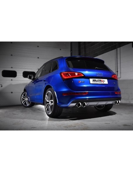Audi SQ5 3,0TFSi 8R Milltek Sport Cat-Back 4x 100 GT chrome utblås