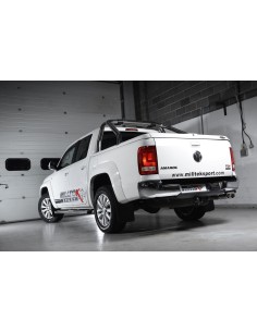 VW Amarok 2,0TDi Milltek Sport från Partikelfilter 2x 100x80 Ovala chrome utblås