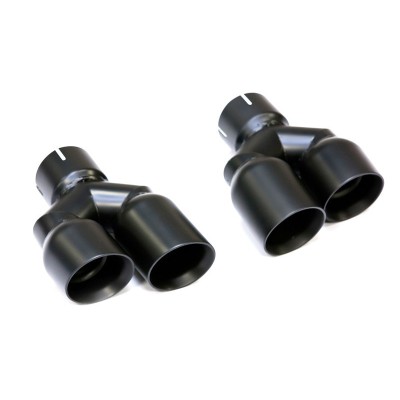 Audi S4 3,0TFSi V6 B8.5 Milltek Sport Cat-Back 4x 100 svarta GT utblås med aktiva avgasventiler