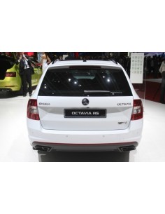 Skoda Octavia RS 5E svarta utblås höger och vänster 2