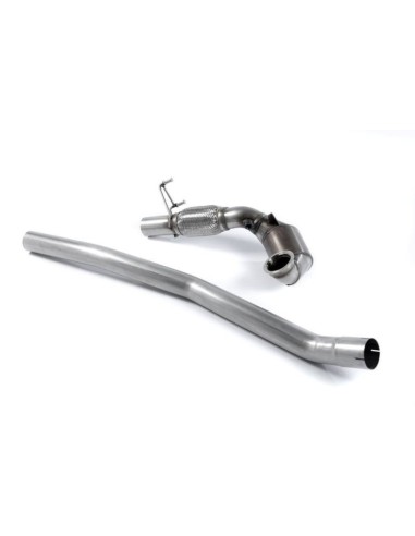 Audi TTS 2,0TFSi 8S Milltek Sport 3" gjuten Downpipe med HJS 200 cells racekatalysator (EC Godkänt) (upp till 450hk)