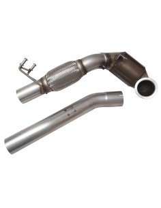 Audi TTS 2,0TFSi 8S Milltek Sport 3" gjuten Downpipe med 200 cells racekatalysator (upp till 400hk)