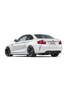 BMW M2 F87 Akrapovic Evolution System i Titan med kolfiber utblås 2
