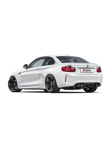 BMW M2 F87 Akrapovic Evolution System i Titan med kolfiber utblås