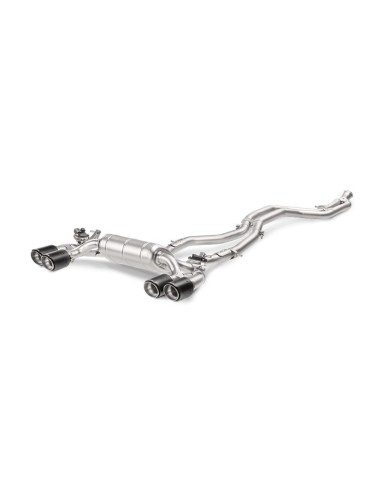 BMW M2 F87 Akrapovic Evolution System i Titan med kolfiber utblås