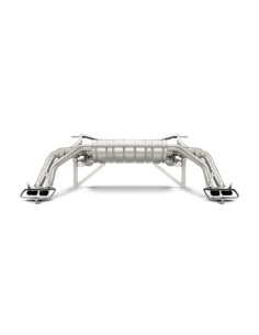 Audi R8 V10 mk2 2015+ Akrapovic Slip-On i Titan med kolfiber utblås 2