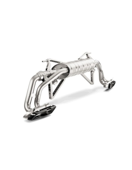 Audi R8 V10 mk2 2015+ Akrapovic Slip-On i Titan med kolfiber utblås