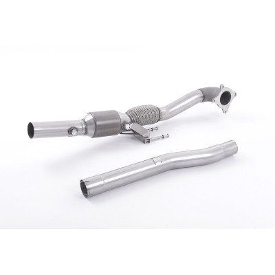 VW Golf 2,0TFSi GTi mk5 Milltek Sport 3" gjuten Downpipe med racekatalysator