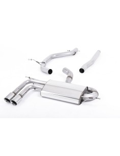VW Scirocco 2,0TDi GT 170hk Milltek Sport från Partikelfilter 2x 80 chrome GT utblås
