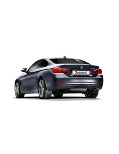 BMW 435i F32 / F33 Akrapovic Evolution System i rostfritt med kolfiber utblås 2