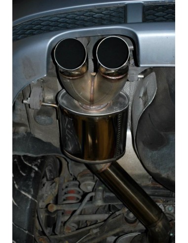 Audi RS4 B5 Stertman Motorsport Turbo-Back avgassystem i rostfritt med HJS racekatalysatorer