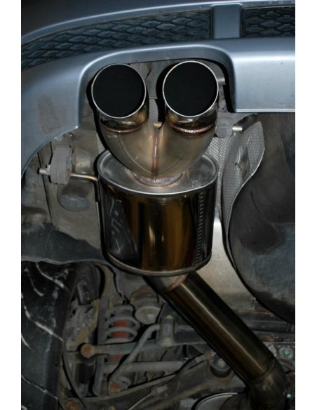 Audi RS4 B5 Stertman Motorsport Turbo-Back avgassystem i rostfritt med HJS racekatalysatorer