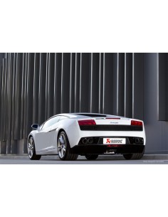 Lamborghini Gallardo LP560-4 Akrapovic Slip-On i Titan med kolfiber utblås