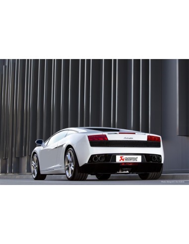 Lamborghini Gallardo LP560-4 Akrapovic Slip-On i Titan med kolfiber utblås