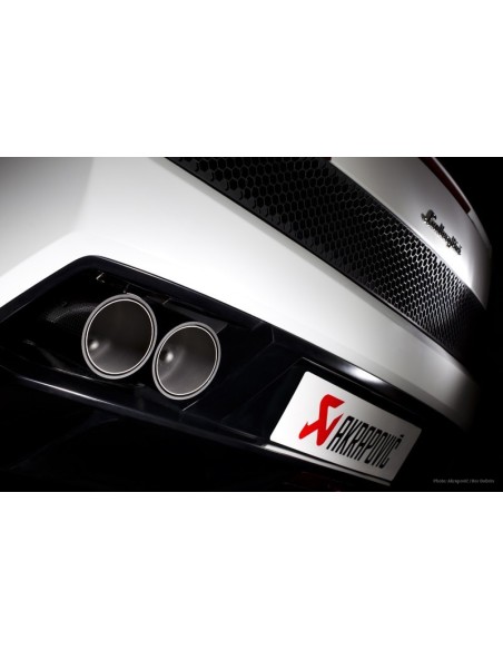 Lamborghini Gallardo LP560-4 Akrapovic Slip-On i Titan med kolfiber utblås
