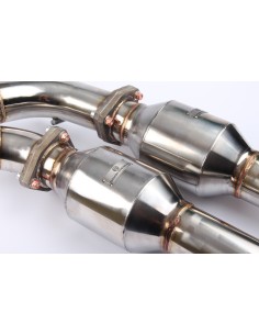 Audi RS3 2,5TFSi 8P Wagner Tuning Downpipes med 2x 100 Cell racekatalysatorer 2