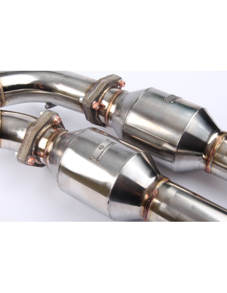 Audi TTRS 2,5TFSi 8J Wagner Tuning Downpipes med 2x 100 cell racekatalysatorer