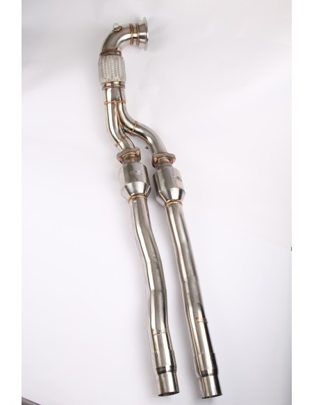 Audi TTRS 2,5TFSi 8J Wagner Tuning Downpipes med 2x 100 cell racekatalysatorer