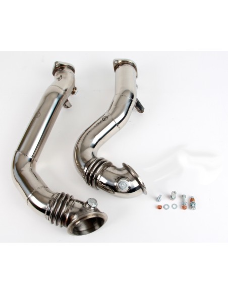 BMW 1M E82 N54 Wagner Tuning Downpipes utan katalysatorer