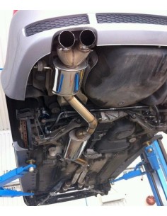 Audi RS4 B5 Stertman Motorsport Turbo-Back avgassystem i rostfritt med HJS racekatalysatorer