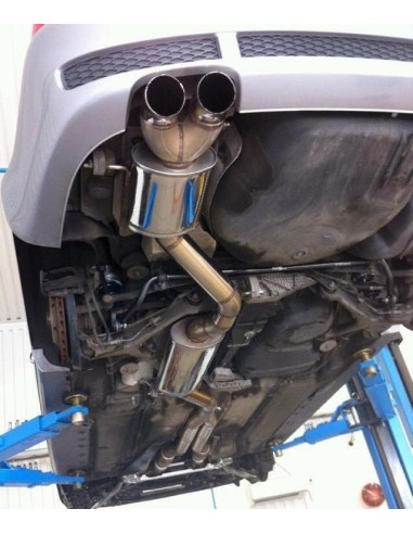 Audi RS4 B5 Stertman Motorsport Turbo-Back avgassystem i rostfritt med HJS racekatalysatorer