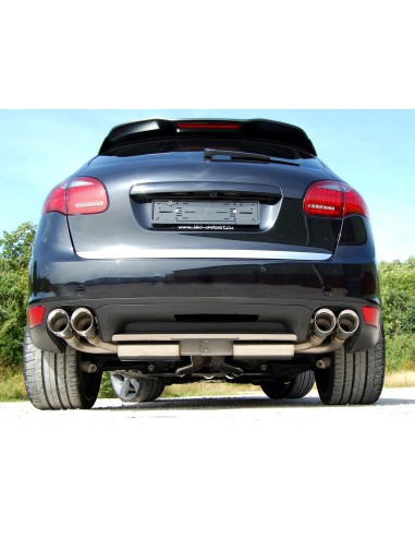 Porsche 958 Cayenne Turbo / Turbo S Milltek Sport 2,76" Cat-Back avgassystem 4xGT100 utblås - Non-Resonated (mindre-dämpad)