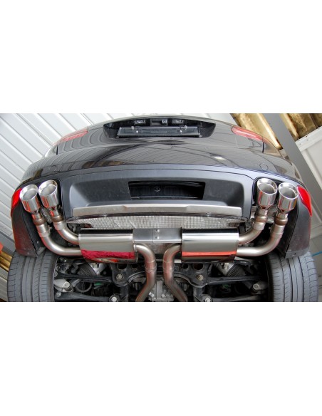 Porsche 958 Cayenne Turbo / Turbo S Milltek Sport 2,76" Cat-Back avgassystem 4xGT100 utblås - Resonated (dämpad)