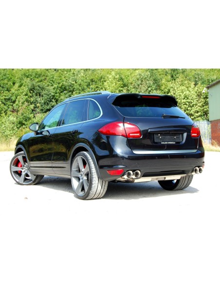 Porsche 958 Cayenne Turbo / Turbo S Milltek Sport 2,76" Cat-Back avgassystem 4xGT100 utblås - Resonated (dämpad)