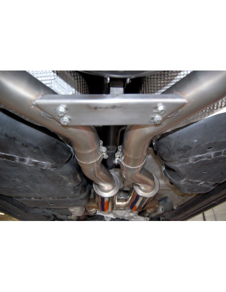 Porsche 958 Cayenne Turbo / Turbo S Milltek Sport 2,76" Cat-Back avgassystem använder original utblås - Resonated (dämpad)