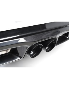Porsche 987 Boxster 3,4 S Milltek Sport Cat-Back avgassystem 90mm Svarta utblås - Non-Resonated (mindre-dämpad) 2