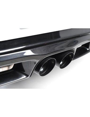 Porsche 987 Cayman 3,4 S Milltek Sport Cat-Back avgassystem 90mm Svarta utblås - Non-Resonated (mindre-dämpad)