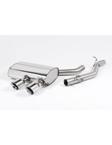 VW Golf R32 mk5 Milltek Sport Cat-Back 2x 100 chrome GT utblås - Non-Resonated (mindre-dämpad)