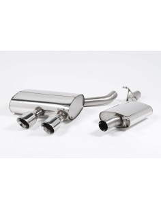 VW Golf R32 mk5 Milltek Sport Cat-Back 2x 100 chrome GT utblås - Resonated (dämpad)