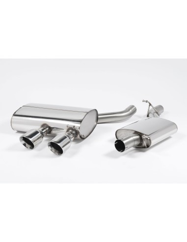 VW Golf R32 mk5 Milltek Sport Cat-Back 2x 100 chrome GT utblås - Resonated (dämpad)