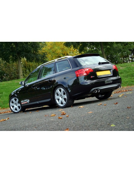 Audi S4 4,2 V8 B7 Milltek Sport Cat-Back 4x 76,2 Special utblås - Resonated (dämpad)