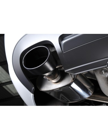 Audi S4 3,0TFSi B8 Milltek Sport Cat-Back 2x 150x95 Svarta ovala utblås - Non-Resonated (mindre-dämpad)
