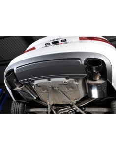 Audi S4 3,0TFSi B8 Milltek Sport Cat-Back 2x 150x95 Svarta ovala utblås - Non-Resonated (mindre-dämpad)