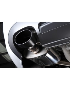 Audi S4 3,0TFSi B8 Milltek Sport Cat-Back 2x 150x95 Svarta ovala utblås - Resonated (dämpad) 2
