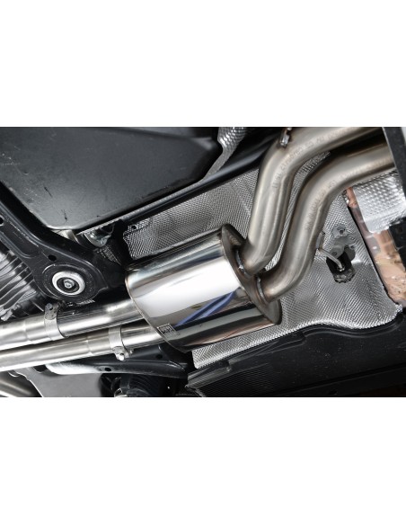 Audi RS4 4,2 V8 B8 Milltek Sport Cat-Back med aktiva avgasventiler - Non-Resonated (mindre-dämpad)