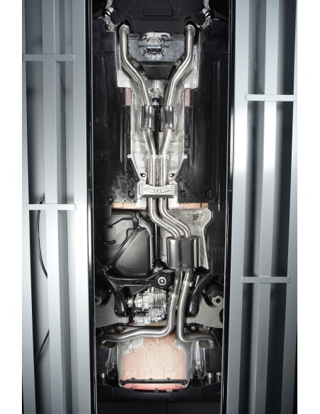 Audi RS4 4,2 V8 B8 Milltek Sport Cat-Back med aktiva avgasventiler - Non-Resonated (mindre-dämpad)