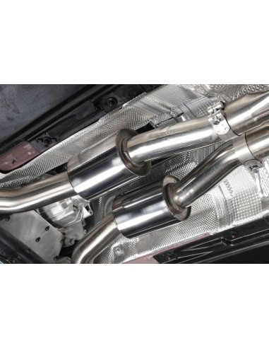Audi RS4 4,2 V8 B8 Milltek Sport Cat-Back med aktiva avgasventiler - Resonated (dämpad)