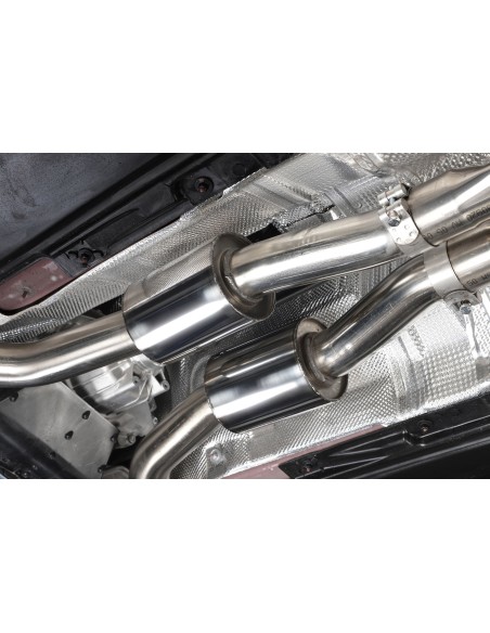 Audi RS4 4,2 V8 B8 Milltek Sport Cat-Back med aktiva avgasventiler - Resonated (dämpad)