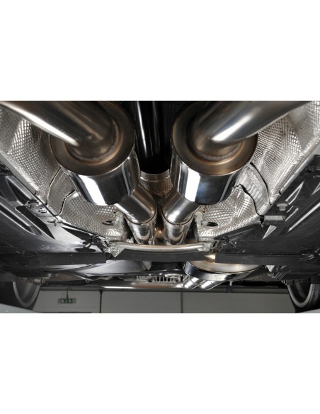 Audi RS5 4,2 V8 B8 Milltek Sport Cat-Back med aktiva avgasventiler - Non-Resonated (mindre-dämpad)