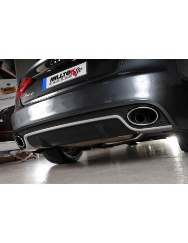 Audi RS5 4,2 V8 B8 Milltek Sport Cat-Back med aktiva avgasventiler - Non-Resonated (mindre-dämpad)