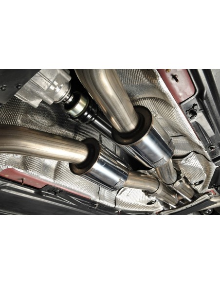 Audi RS5 4,2 V8 B8 Milltek Sport Cat-Back med aktiva avgasventiler - Non-Resonated (mindre-dämpad)