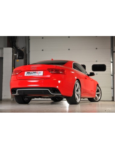Audi RS5 4,2 V8 B8 Milltek Sport Cat-Back med aktiva avgasventiler - Non-Resonated (mindre-dämpad)