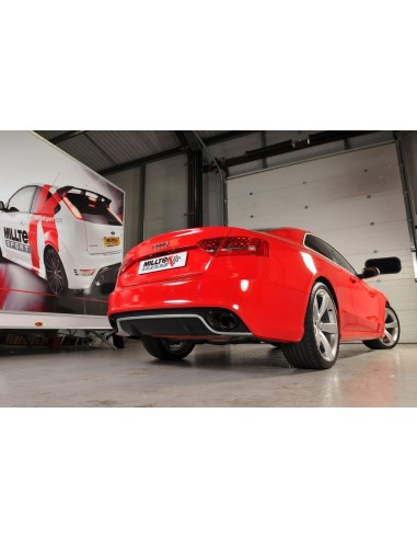 Audi RS5 4,2 V8 B8 Milltek Sport Cat-Back med aktiva avgasventiler - Non-Resonated (mindre-dämpad)