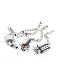 Audi RS5 4,2 V8 B8 Milltek Sport Cat-Back med aktiva avgasventiler - Resonated (dämpad) 2
